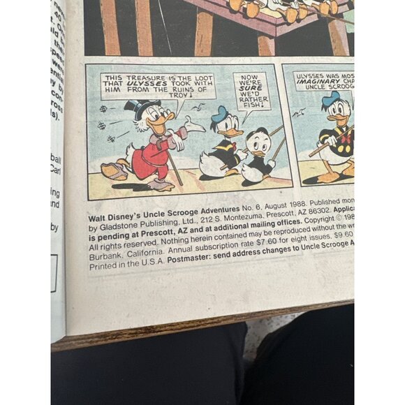 Walt Disneys Uncle Scrooge Adventures Comic #6 August 1988 Bagged Boarded - Picture 3 of 5